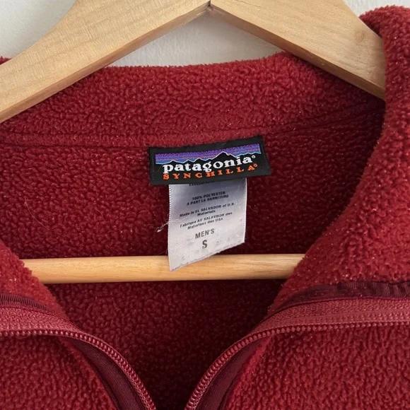 Patagonia Synchilla Pullover Half Zip Sweater Men’s Small Women’s Medium Orange - Picture 2 of 5